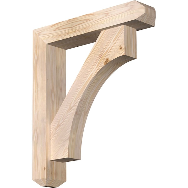 Ekena Millwork Westlake Craftsman Smooth Bracket w/ Offset Brace, Douglas Fir, 5 1/2"W x 26"D x 30"H BKT0604X26X30WTL04SDF - main